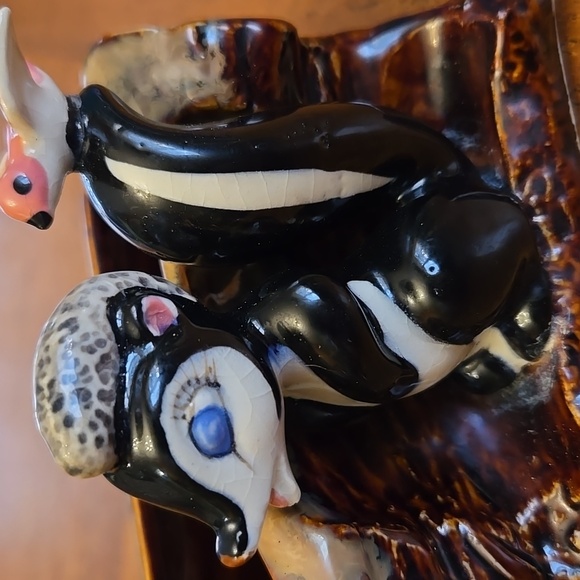 Vintage Ceramic Woodland Animal Planter - Picture 4 of 16